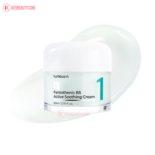 Kem Dưỡng Làm Dịu Da Và Giảm Mụn Numbuzin No1 Pantothenic B5 Active Smoothing Cream 80ml